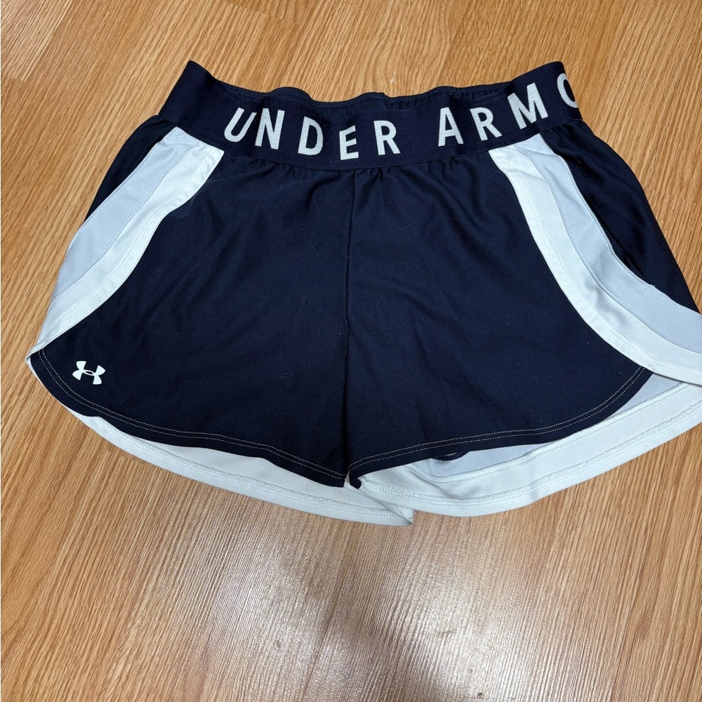 Under Armour Women's Athletic Shorts in Black and White